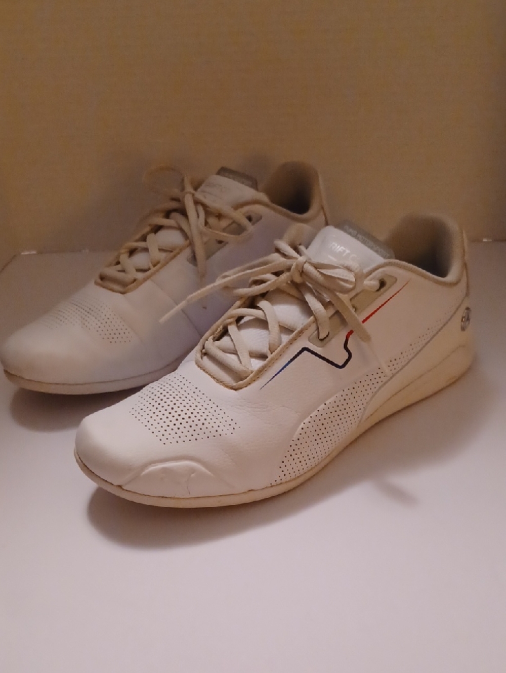 Puma BMW M Motorsport Drift Cat White Men's Sneakers Size 9  Model- 307166-02